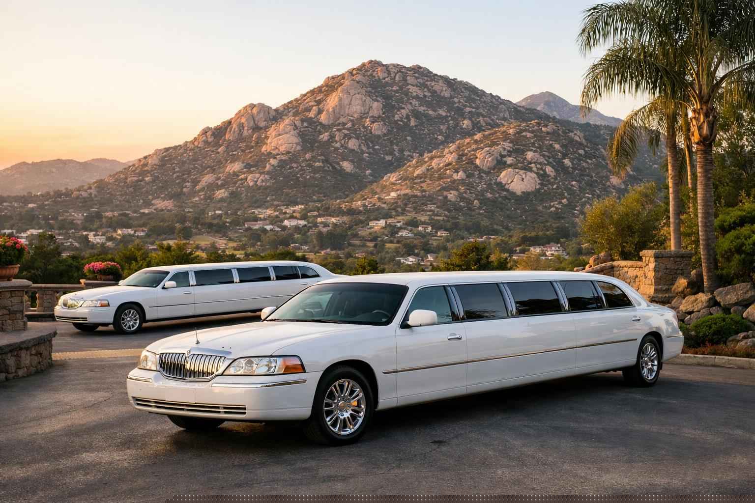 White Limo Rental In Granite Hills California White Limousines In Granite Hills California