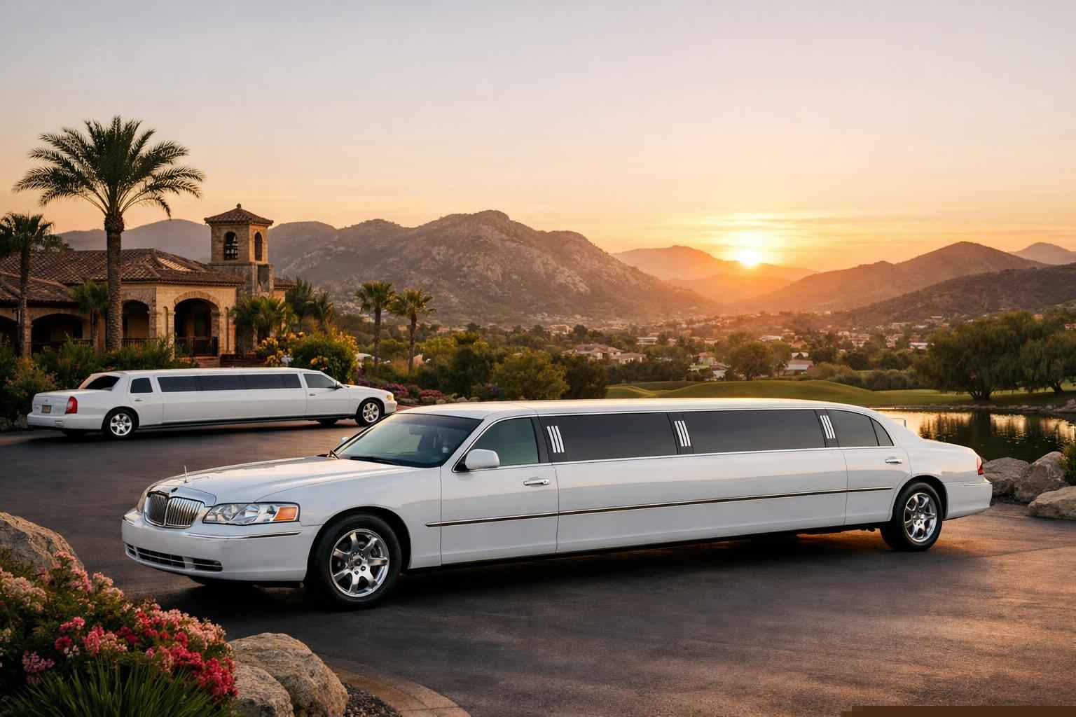 White Limo Rental In Poway California White Limousines In Poway California