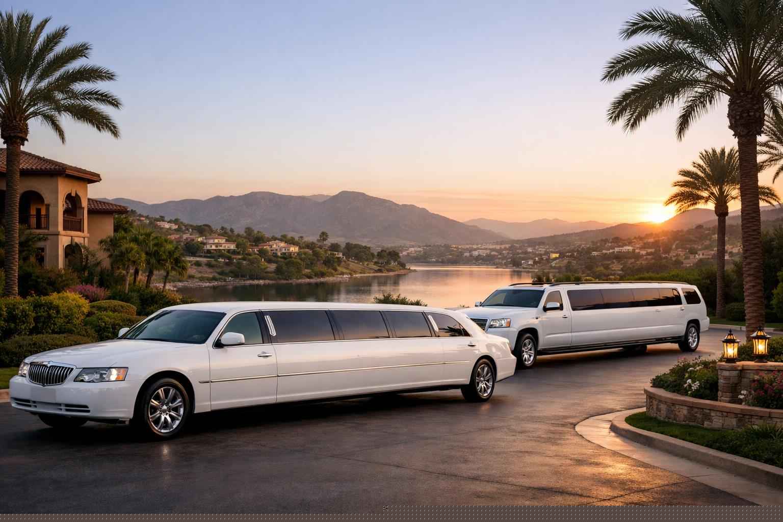 White Limousines In San Marcos California