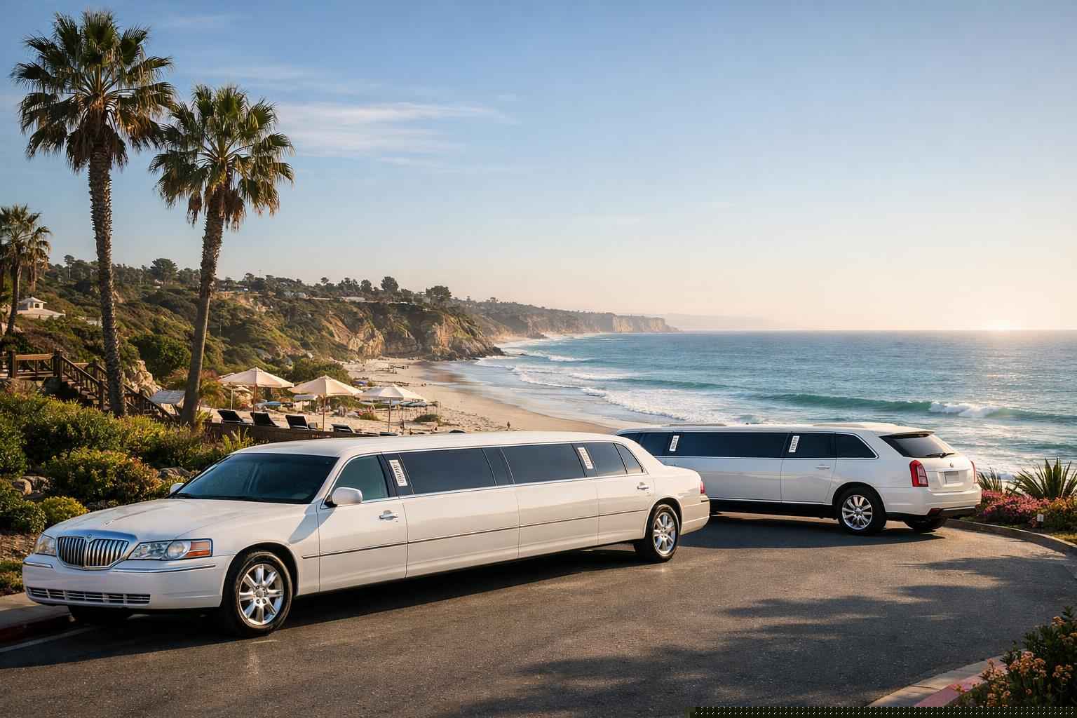 White Limo Rental In Solana Beach California White Limousines In Solana Beach California
