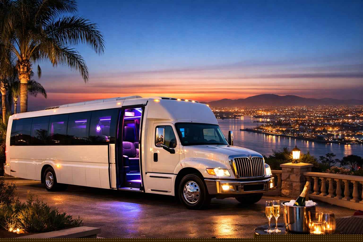 White Party Bus Rental Chula Vista Ca