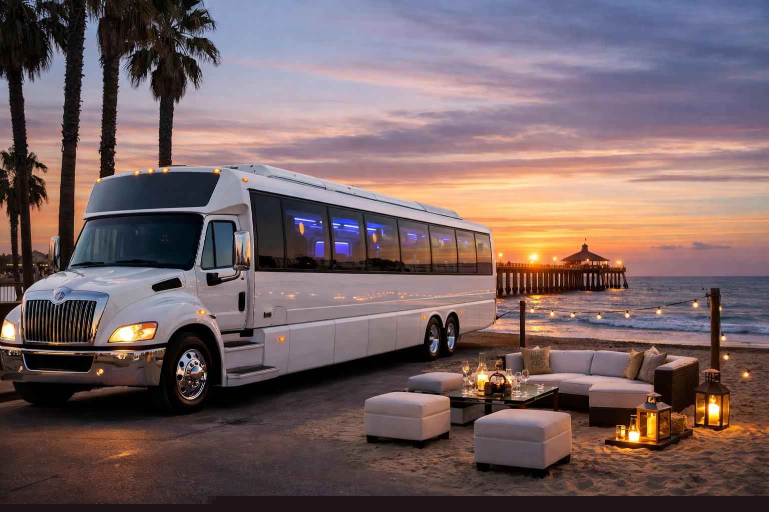 White Party Bus Rental Imperial Beach Ca