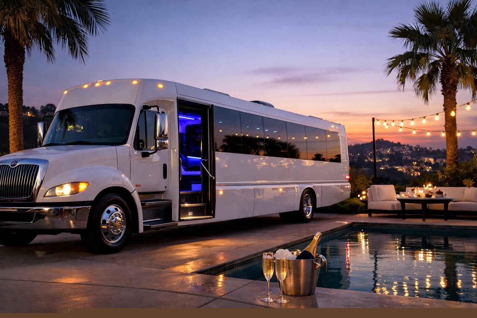 White Party Bus Rental La Mesa Ca