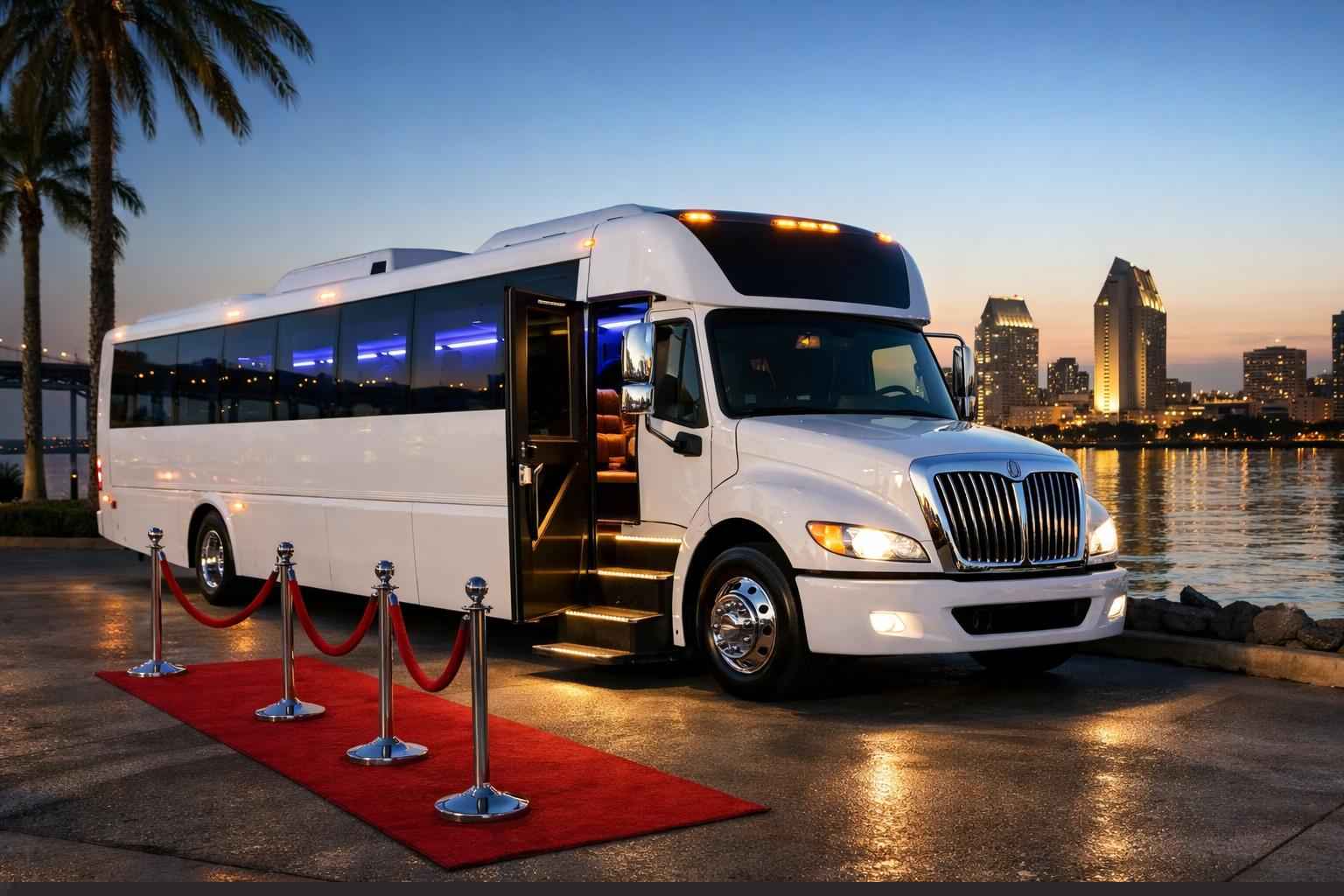White Party Bus Rental National City Ca