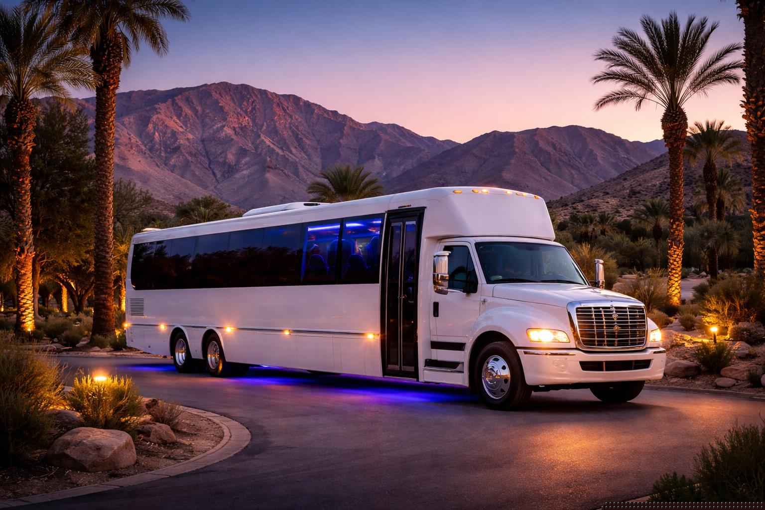 White Party Bus Rental Near Me Borrego Springs Ca
