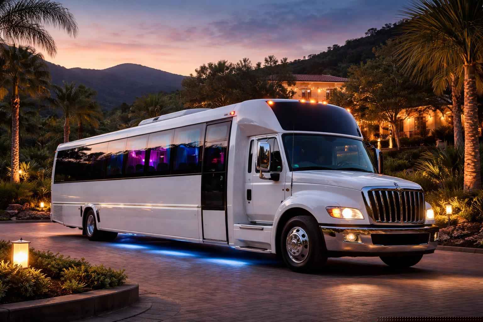 White Party Bus Rental Near Me Jamul Ca