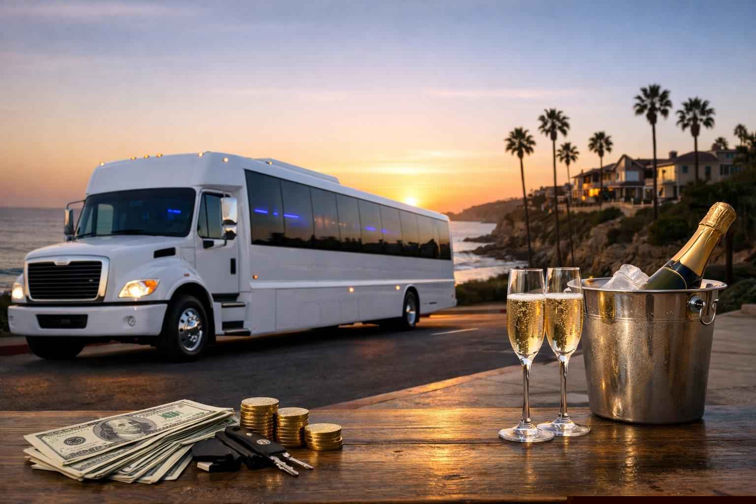 White Party Bus Rental Prices In Carlsbad Ca