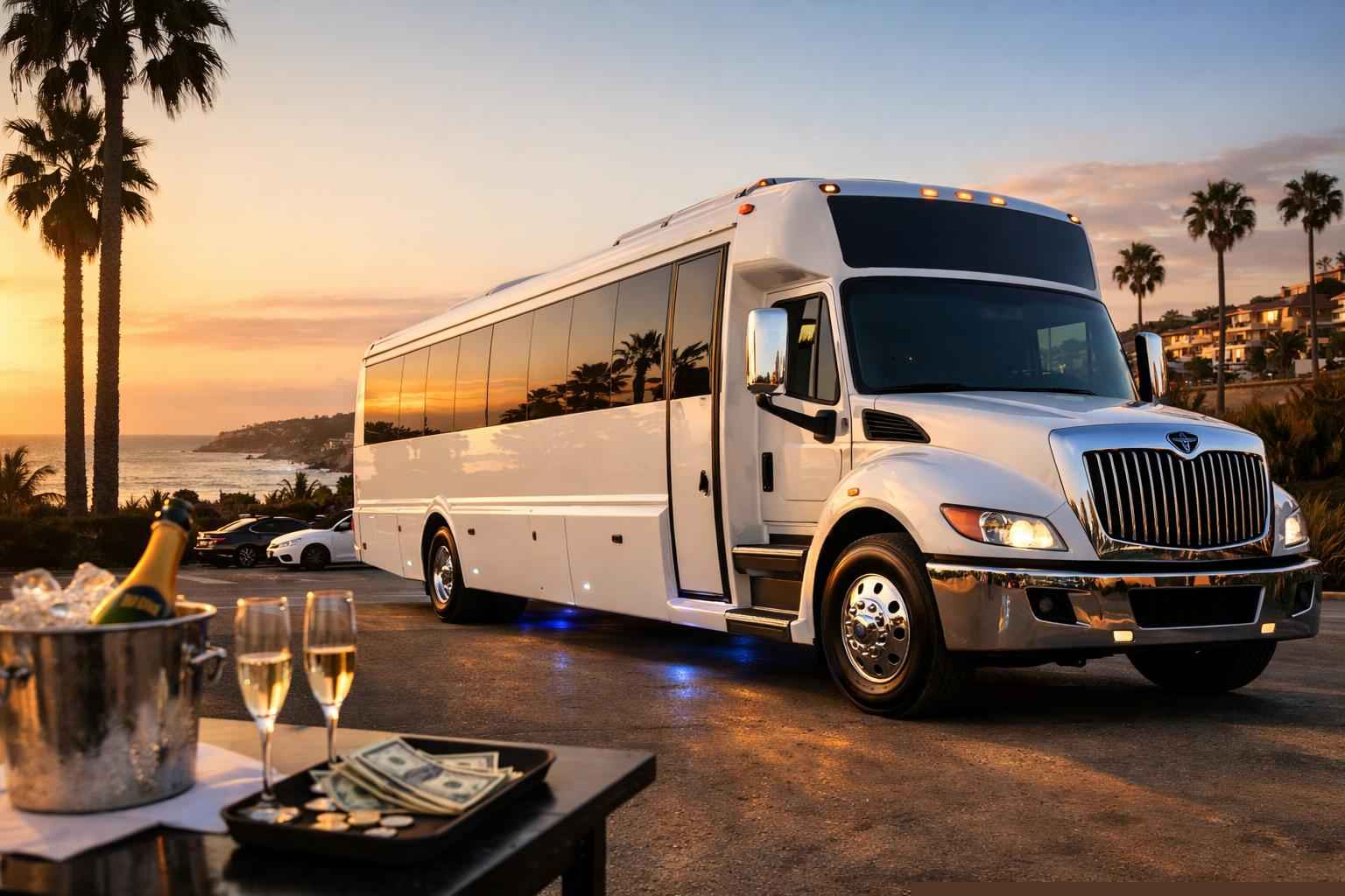 White Party Bus Rental Prices In Encinitas Ca