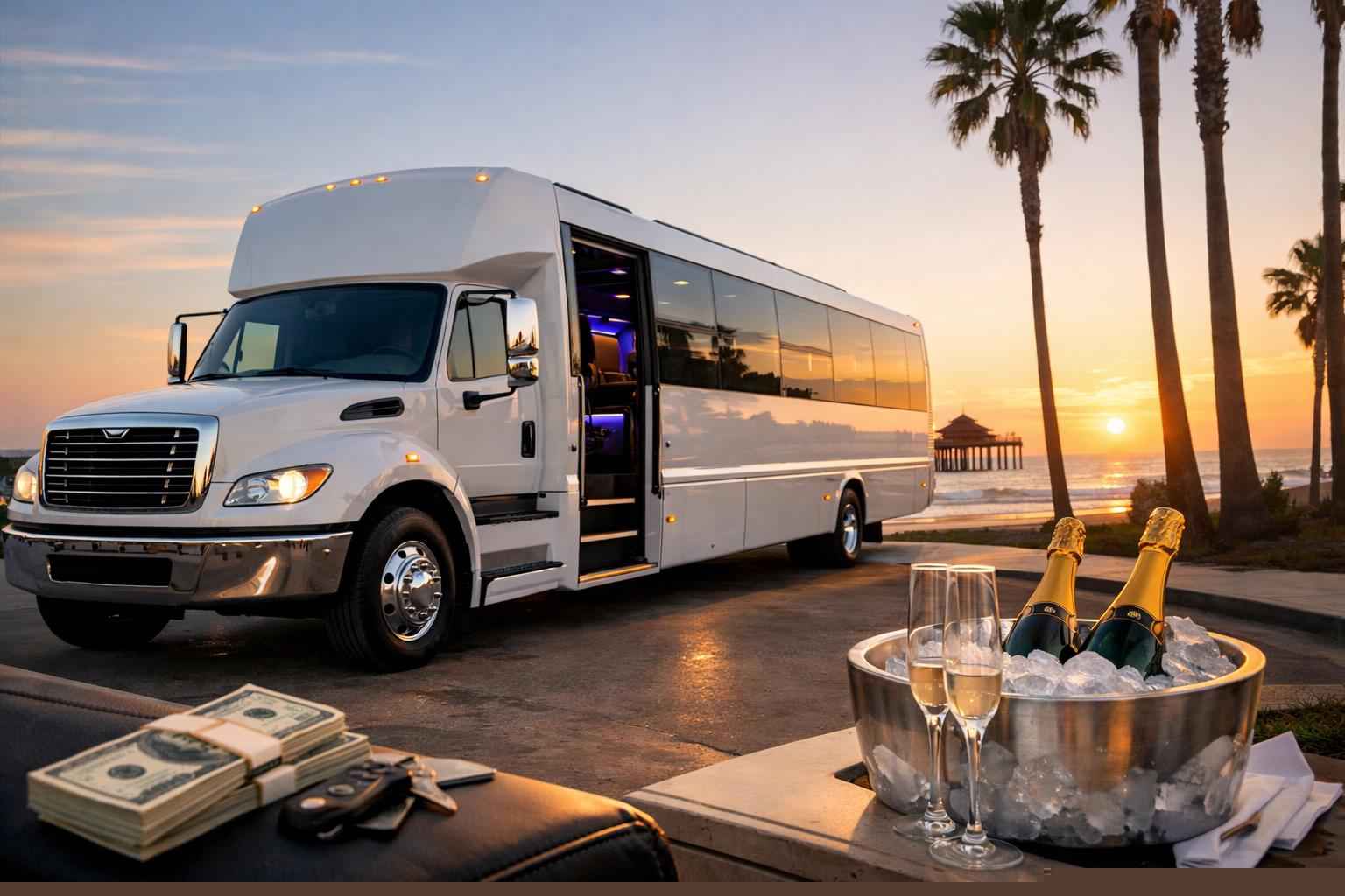 White Party Bus Rental Prices In Imperial Beach Ca