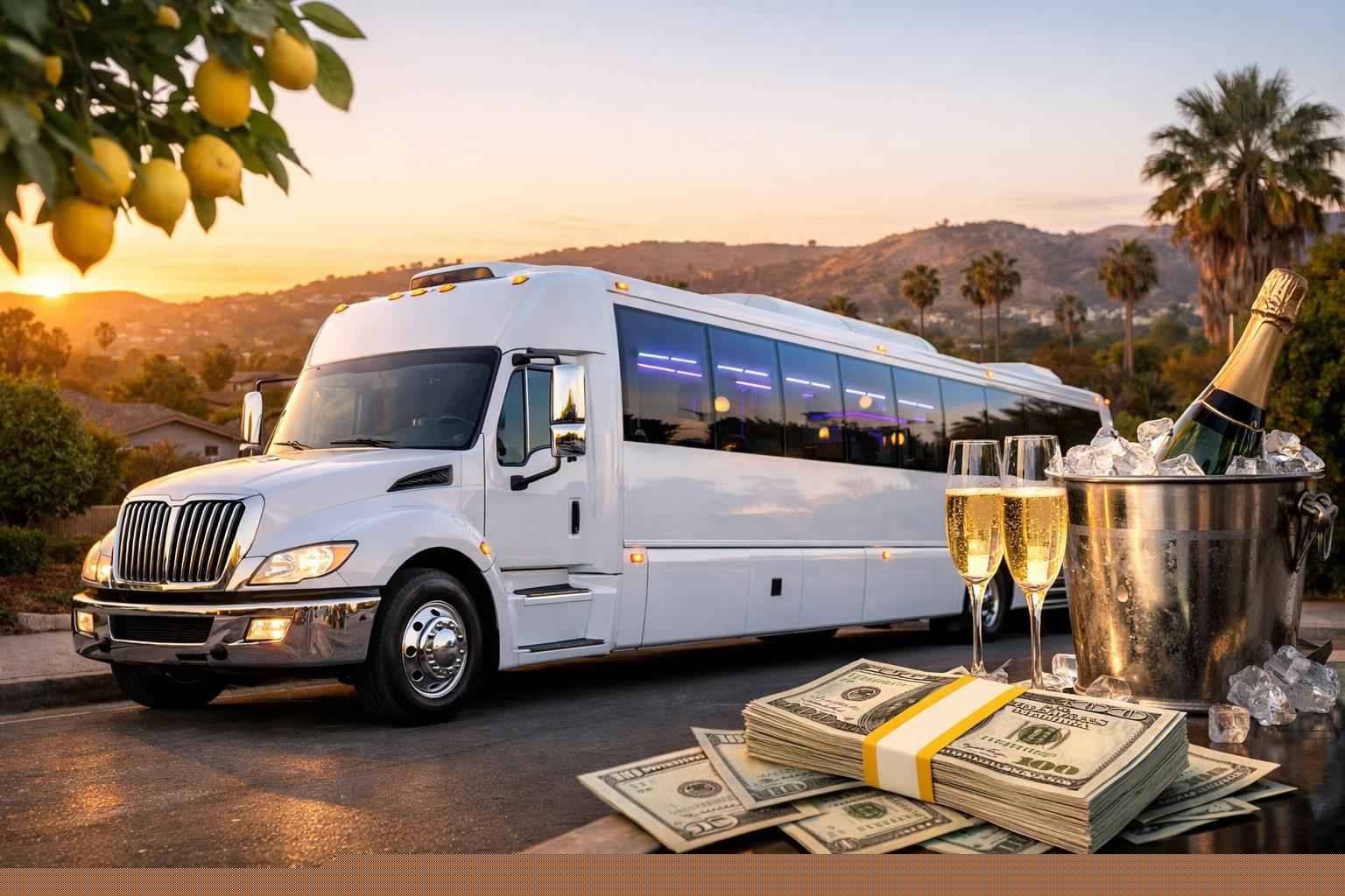 White Party Bus Rental Prices In Lemon Grove Ca