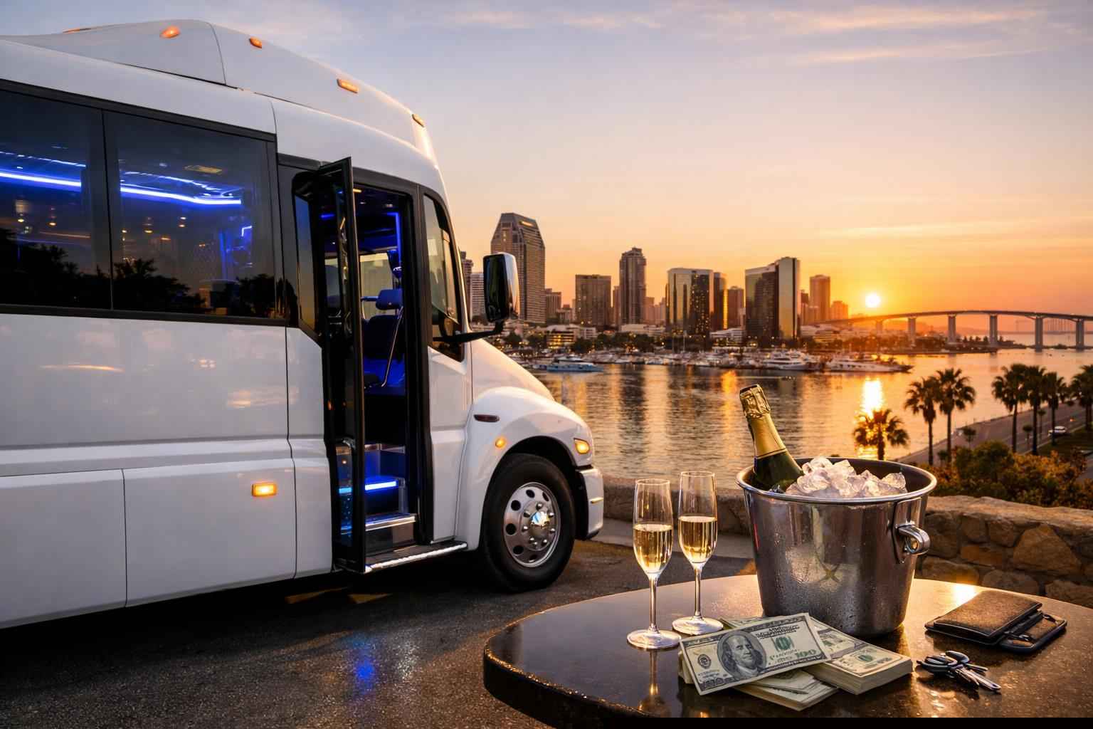 White Party Bus Rental Prices In San Diego Ca