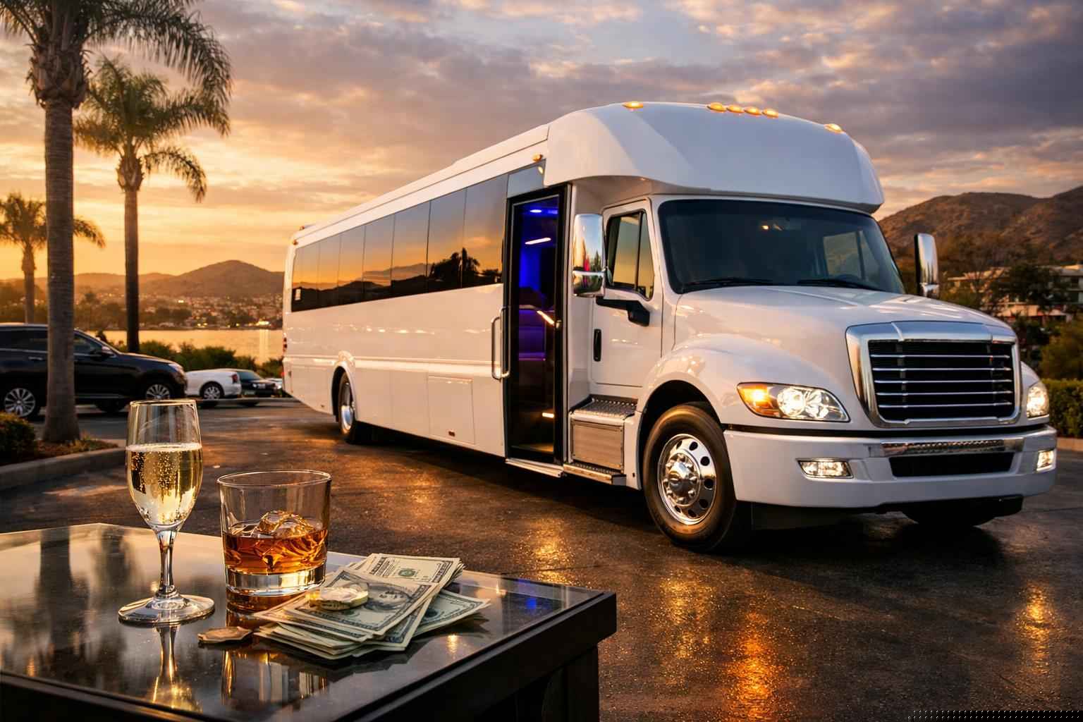 White Party Bus Rental Prices In San Marcos Ca