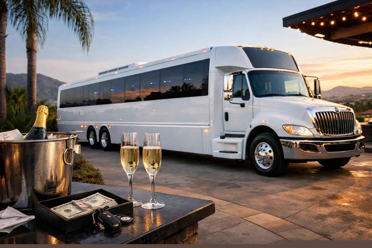 White Party Bus Rental Prices In Santee Ca