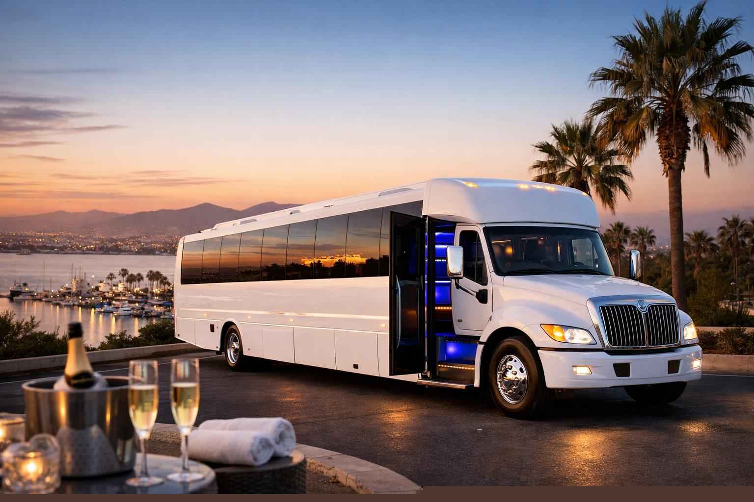 White Party Bus Rental Services In Chula Vista California