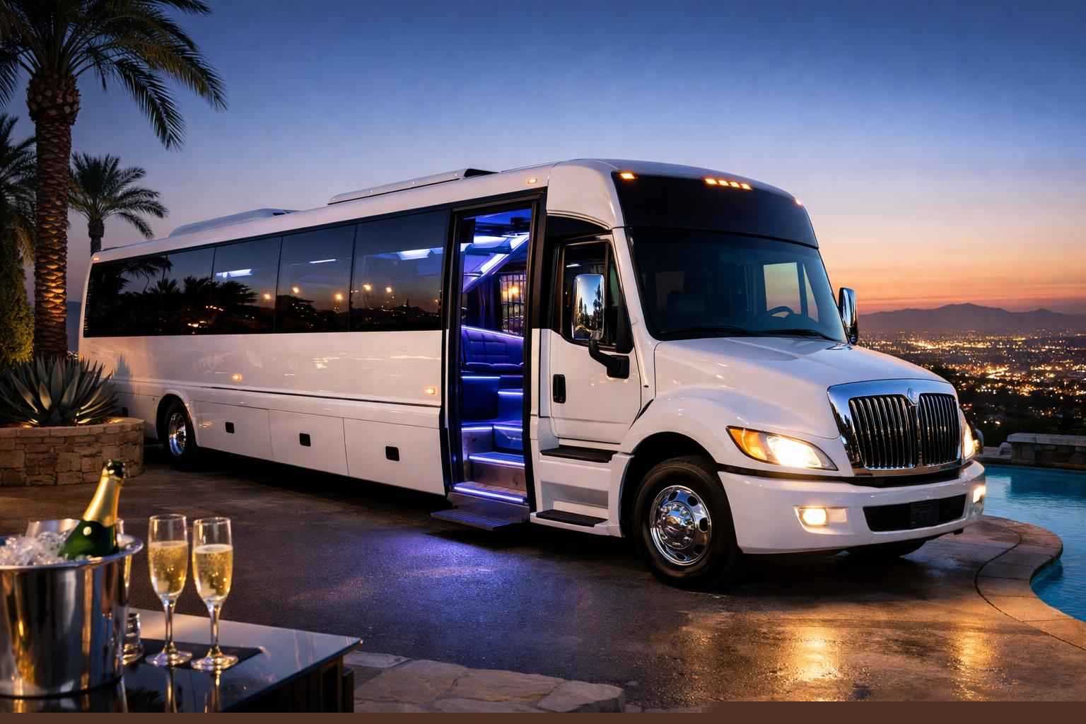 White Party Bus Rental Services In La Mesa California