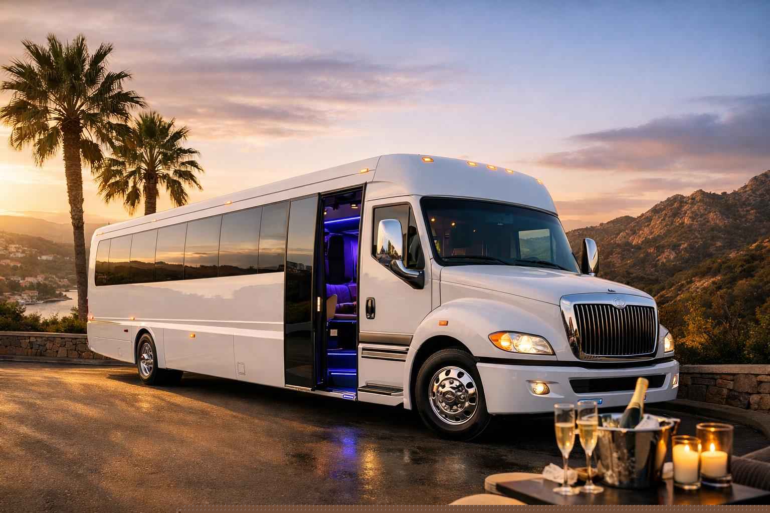 White Party Bus Rental Services In San Marcos California
