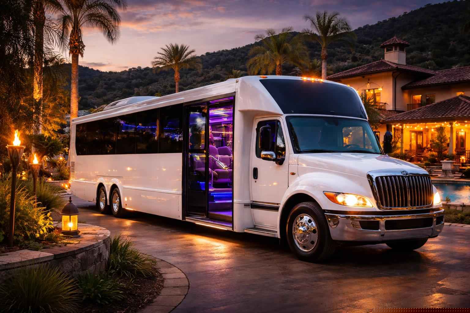 White Party Bus Service Alpine Ca
