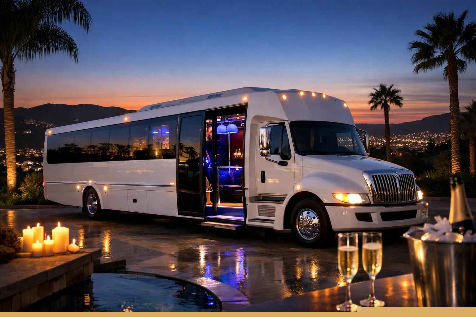 White Party Bus Service El Cajon Ca