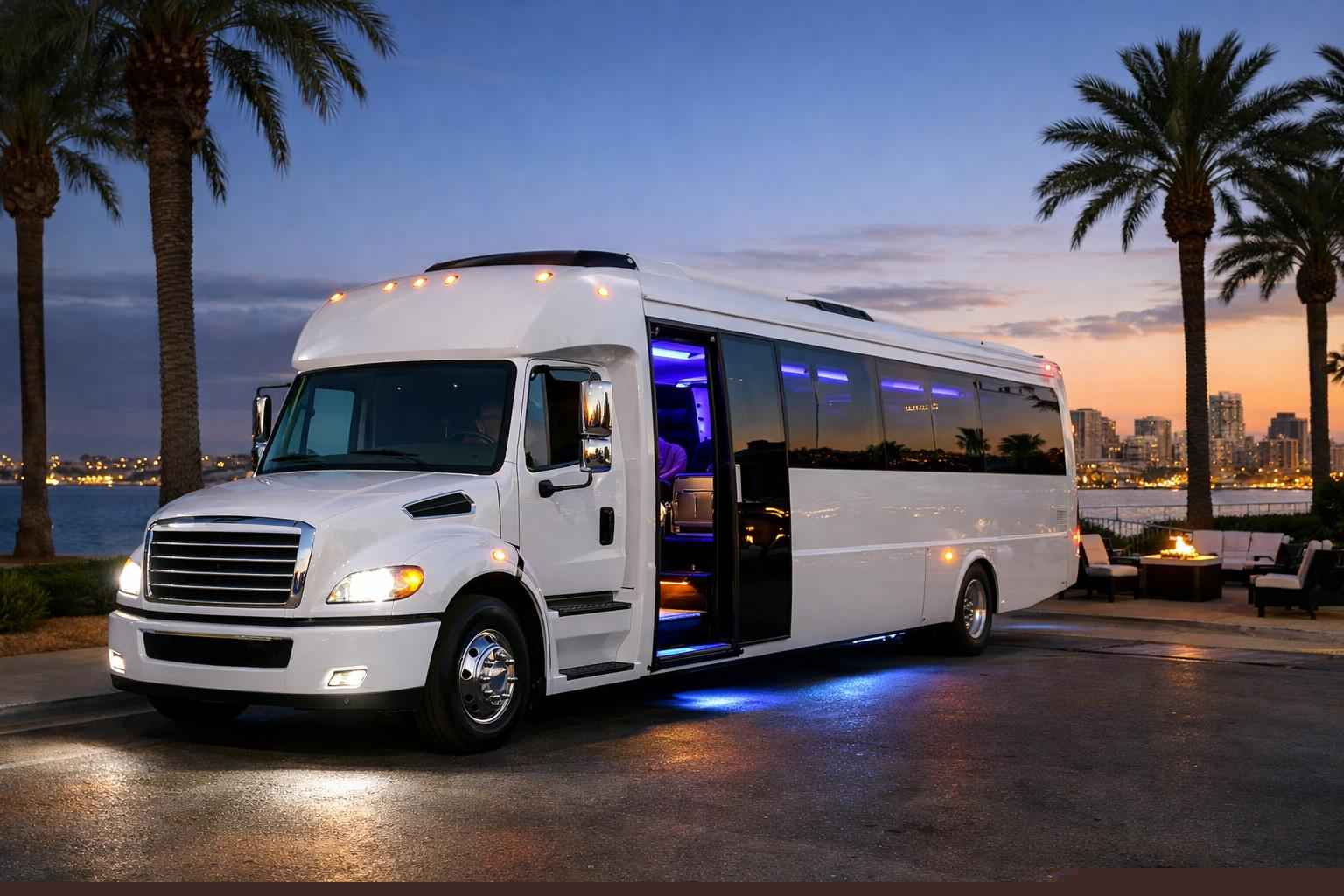 White Party Bus Service National City Ca