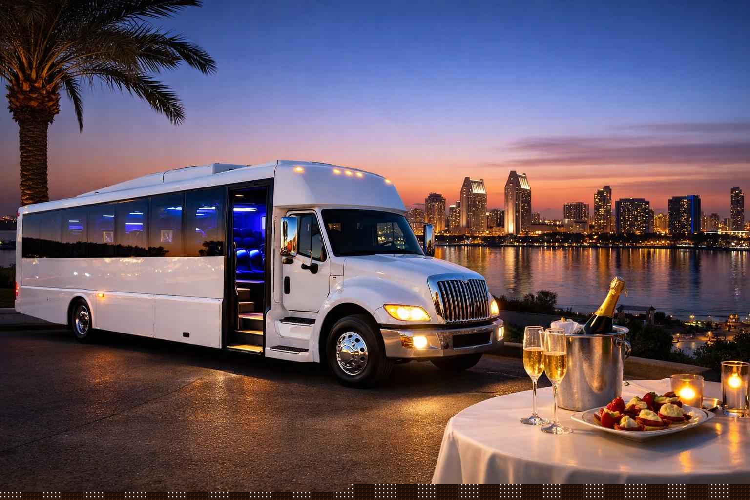 White Party Bus Service San Diego Ca