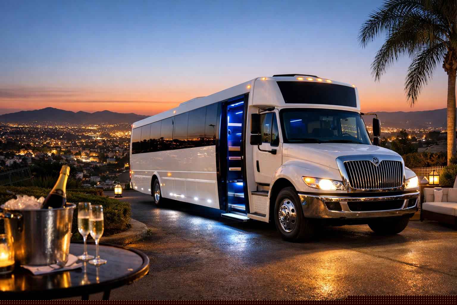 White Party Bus Service Vista Ca