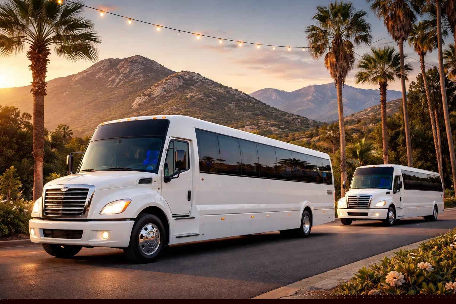 White Party Buses In Alpine California