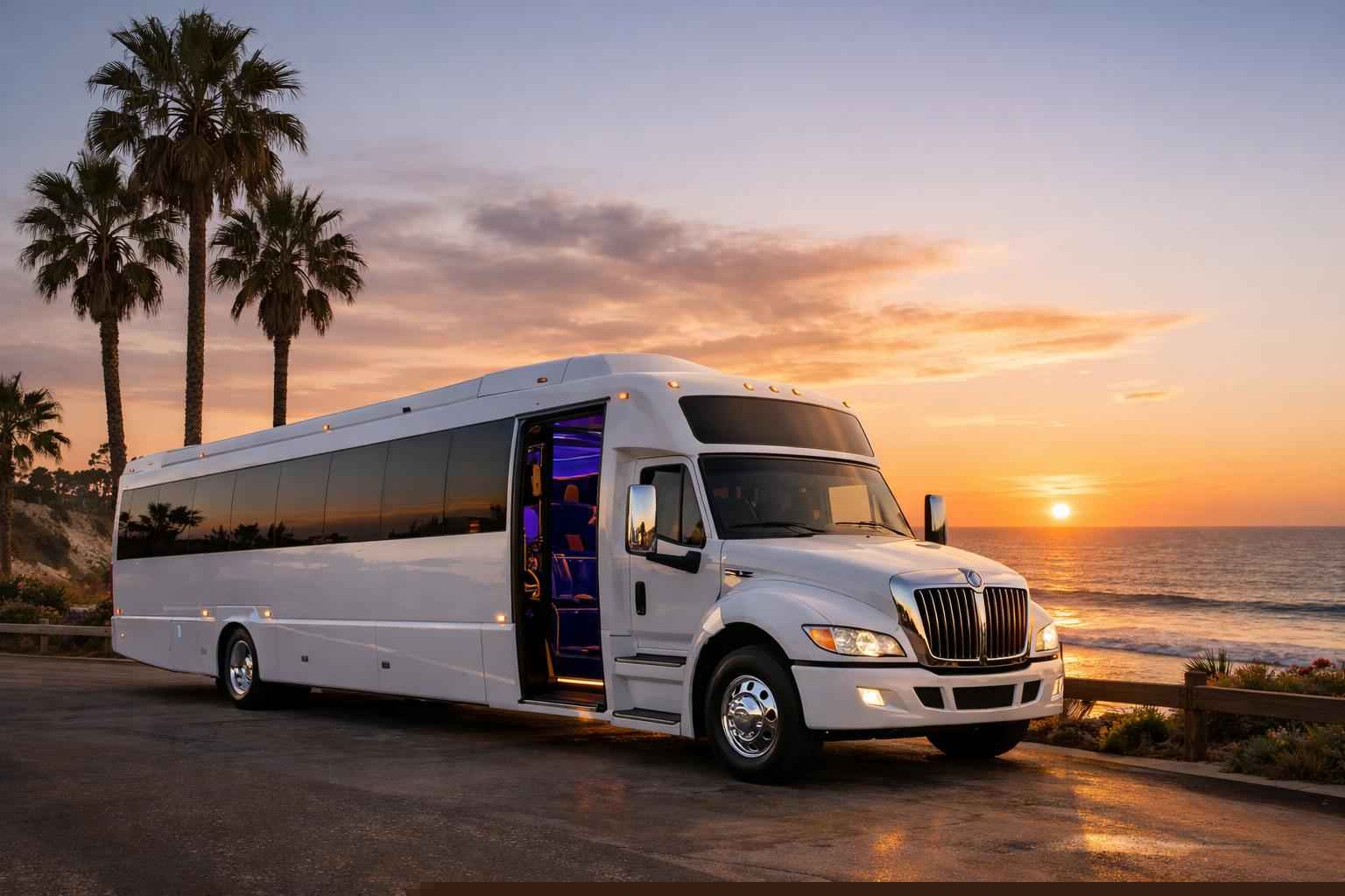 White Party Buses In Encinitas California