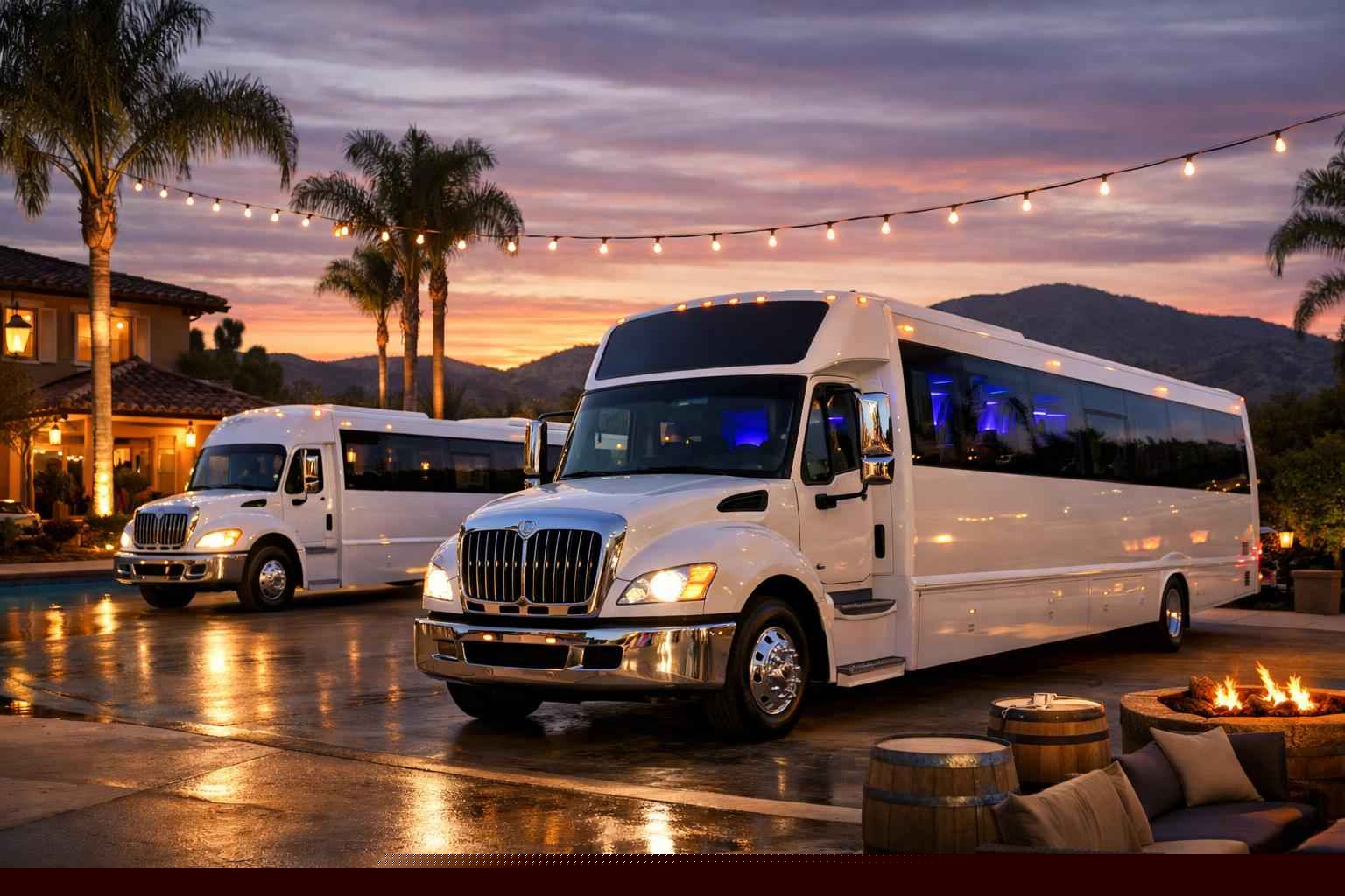 White Party Buses In Escondido California