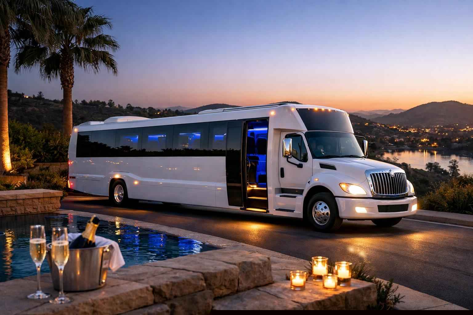 White Party Buses In San Marcos California