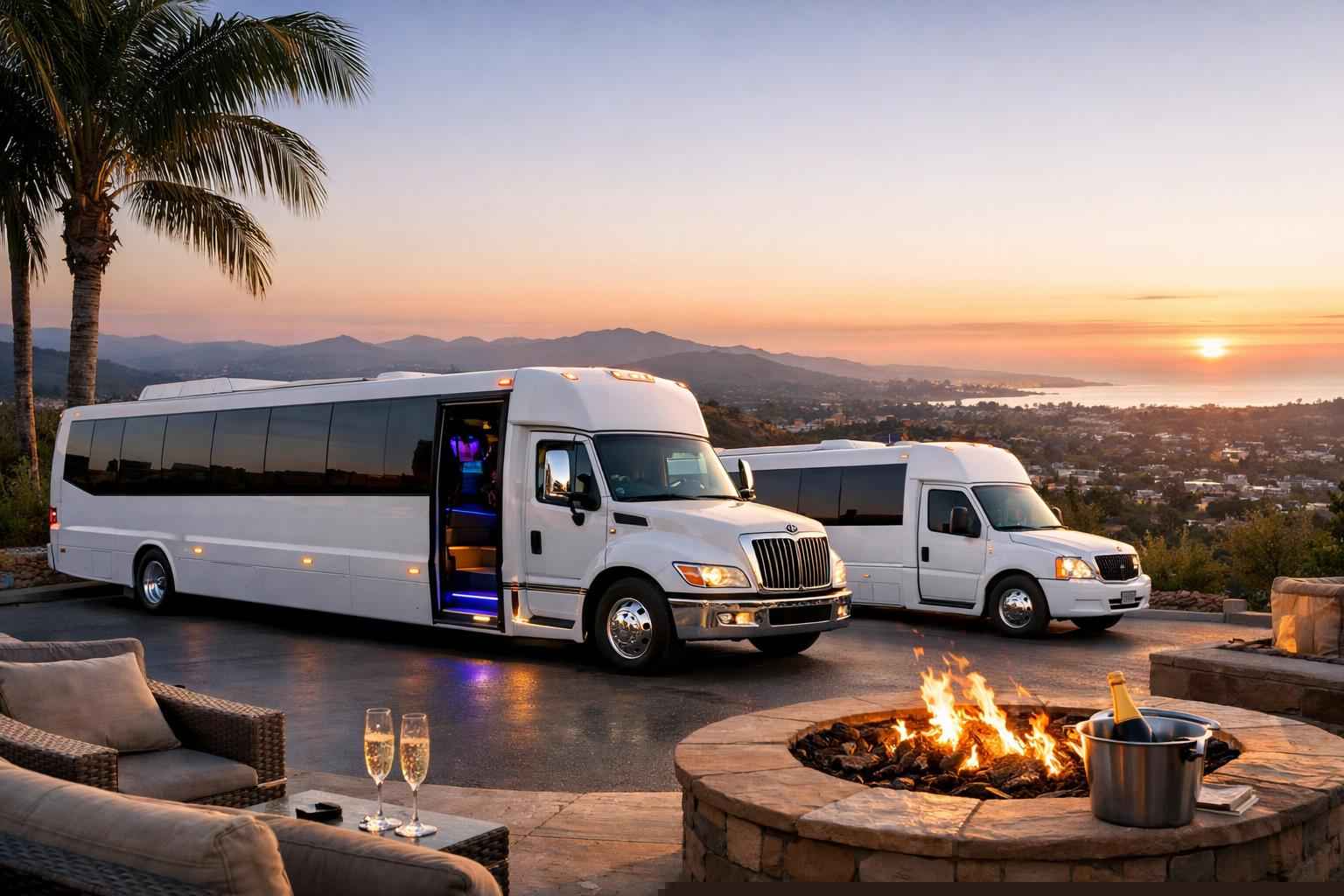 White Party Buses In Vista California