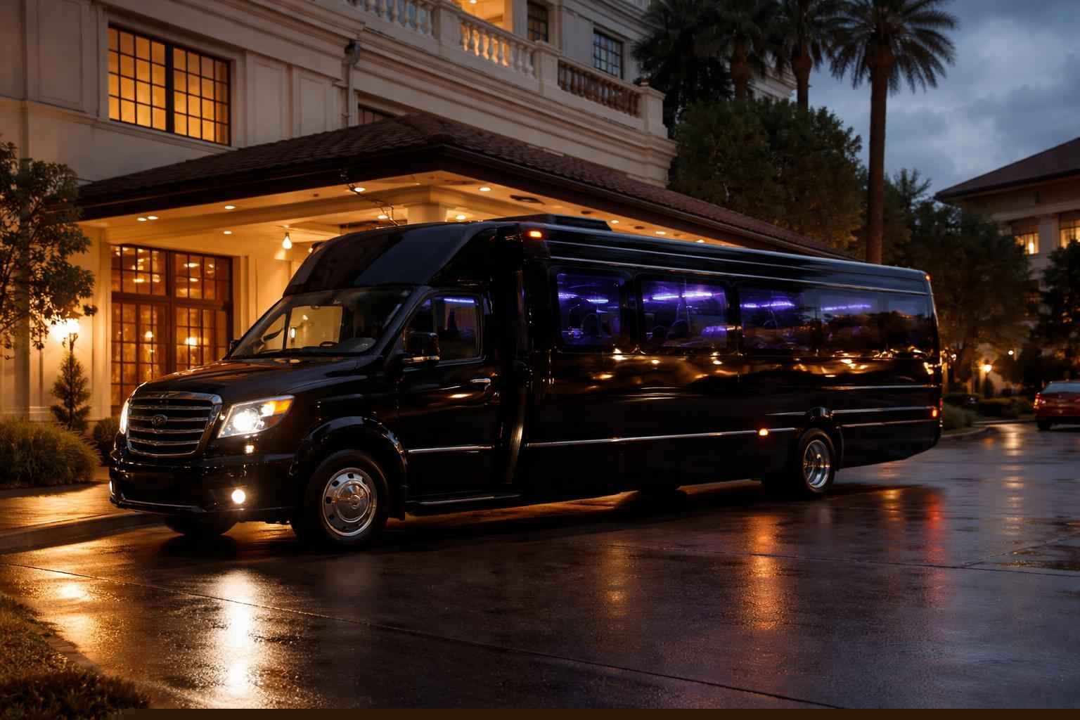 Affordable Black Party Bus Rental Near Me