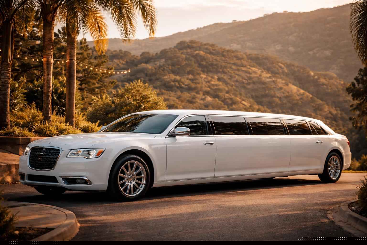 Affordable White Limo Rental Harbison Canyon CA