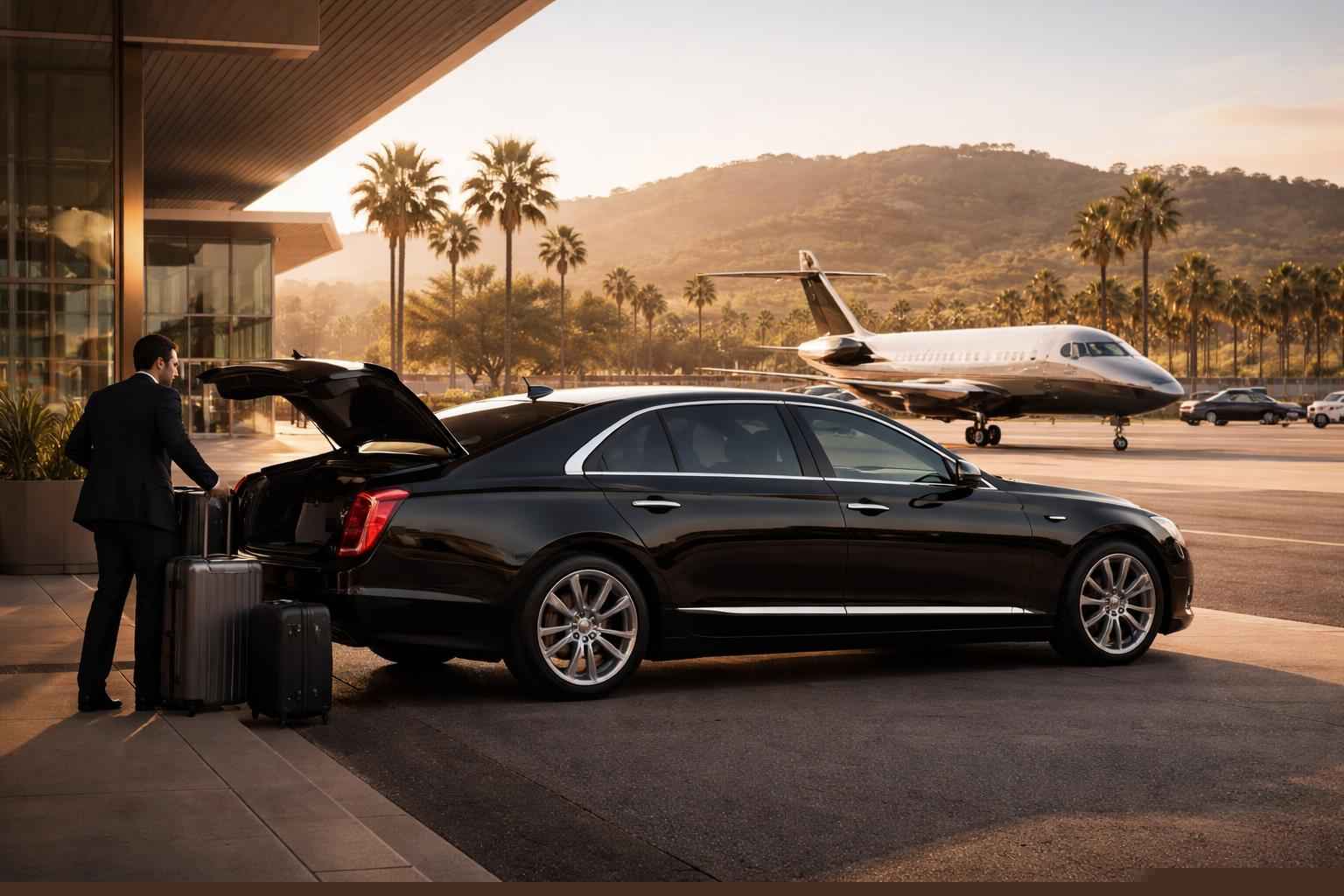 Airport Black Limo Service From Eucalyptus Hills
