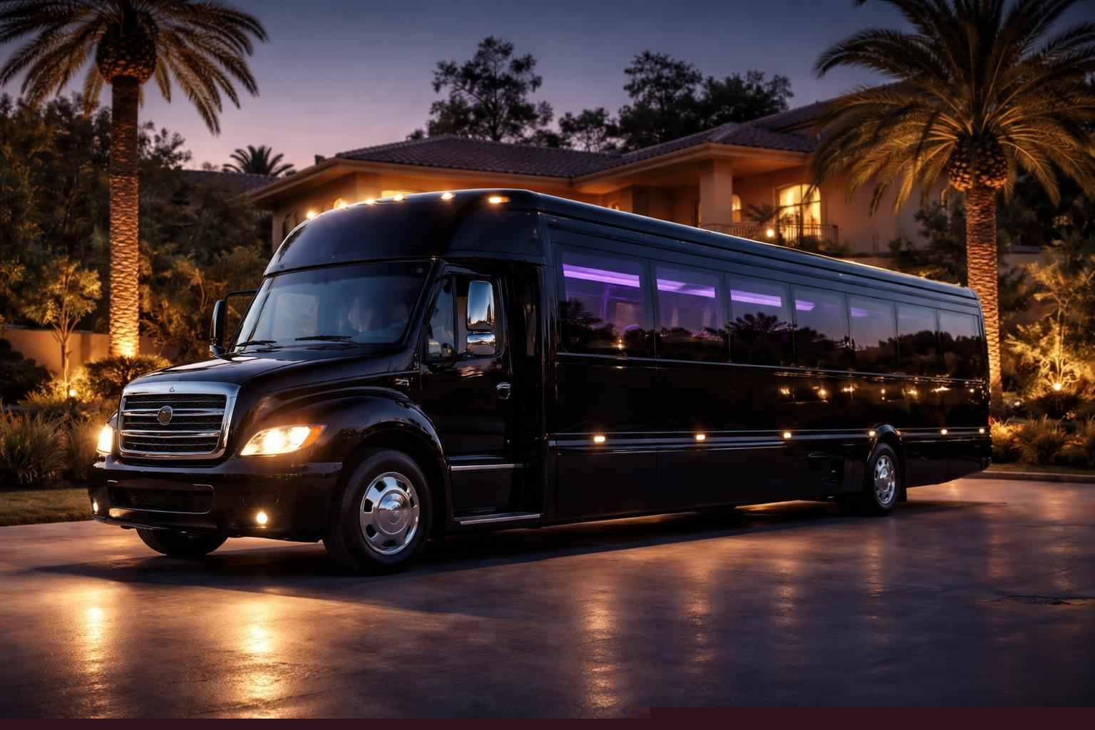 Best Black Party Bus Company In Eucalyptus Hills