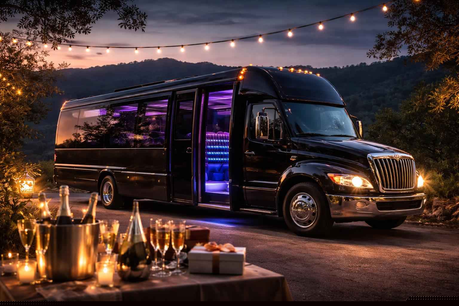 Birthday Party Bus Rental In Harbison Canyon