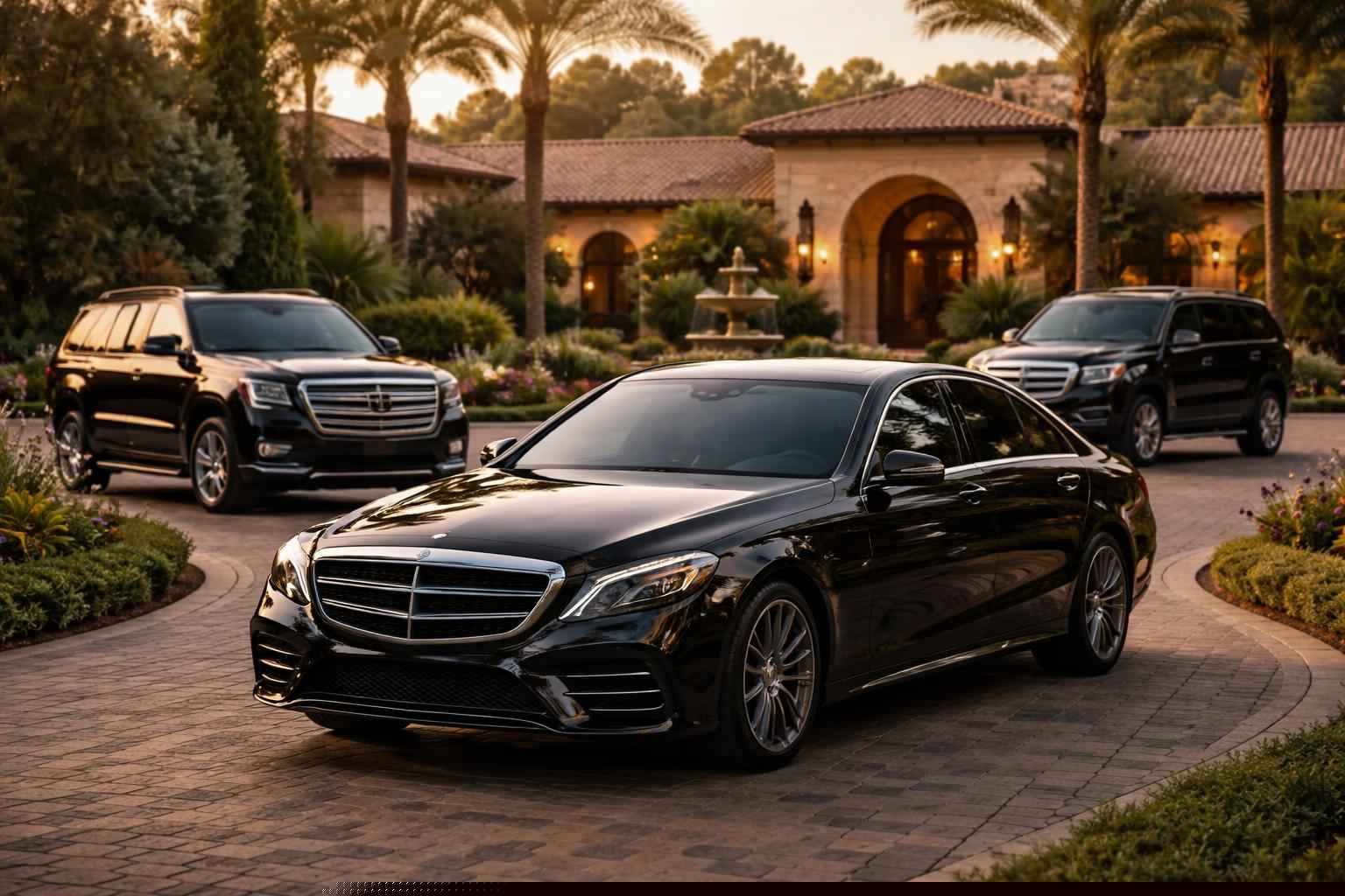 Black Cars In Fairbanks Ranch Ca