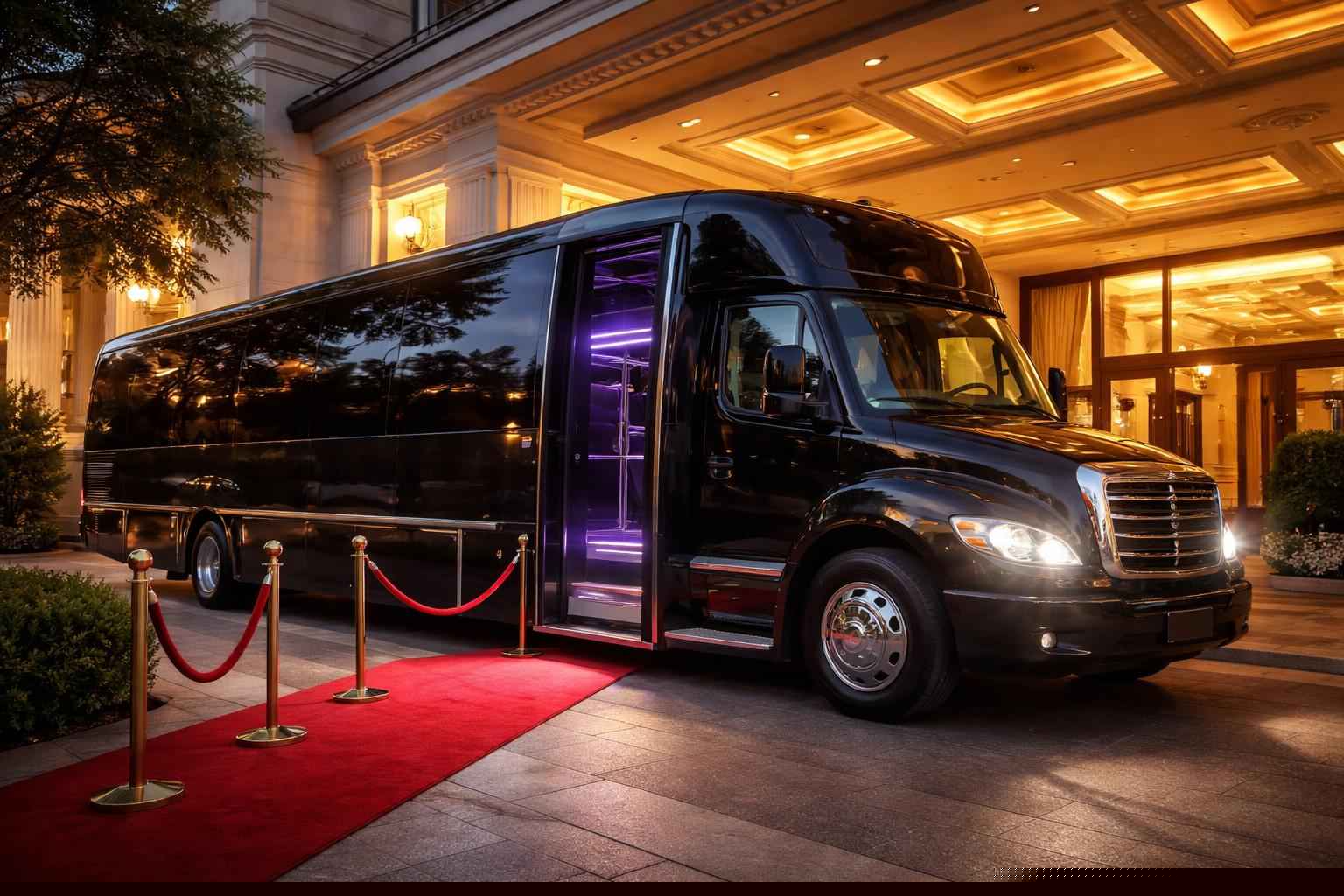 Black Party Bus Rental For Prom Night