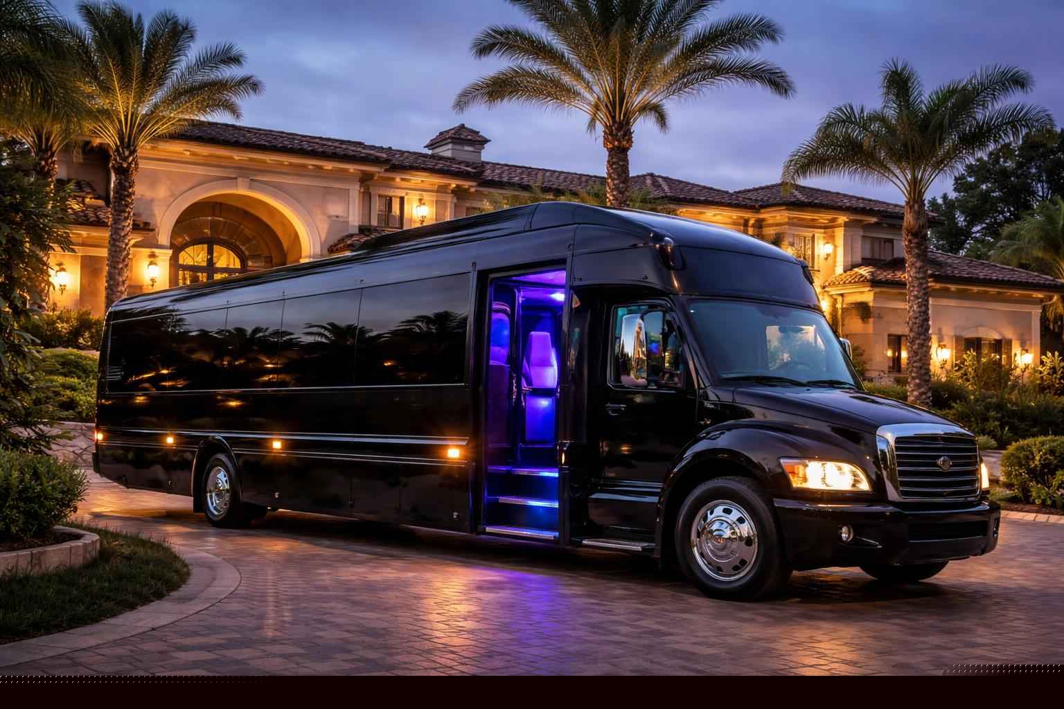 Black Party Bus Rental Near Me In Fairbanks Ranch Ca
