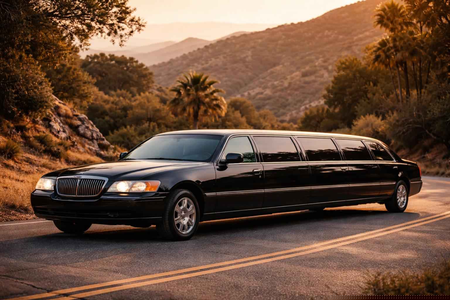 Black Stretch Limo Rental In Harbison Canyon