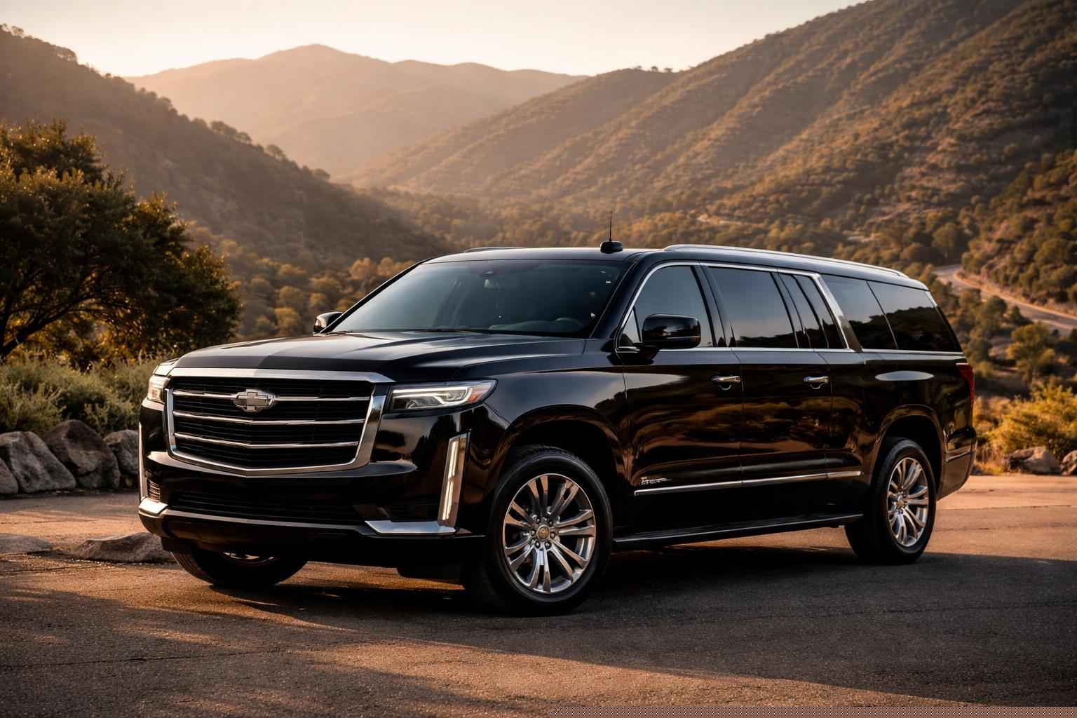Black SUV Limousine Rental Harbison Canyon