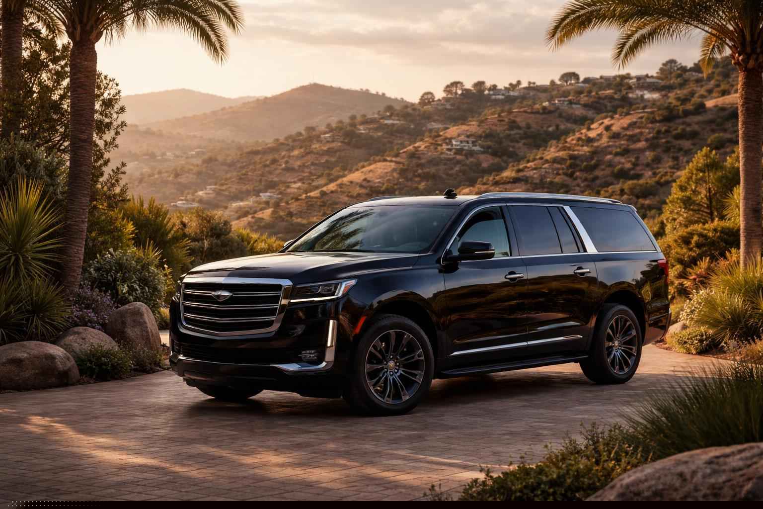 Black SUV Service In Eucalyptus Hills California
