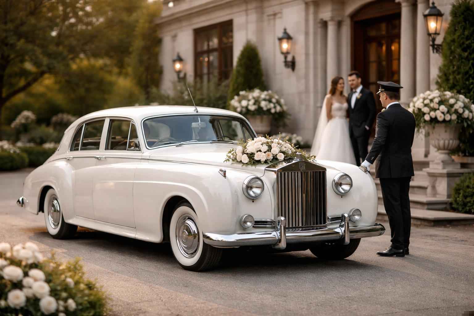 Classic Wedding Car Rental With Driver