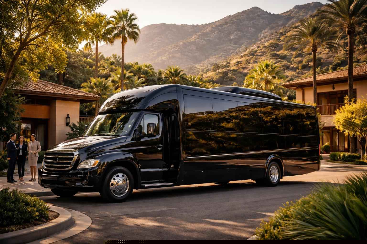 Corporate Shuttle Bus Rental Harbison Canyon CA