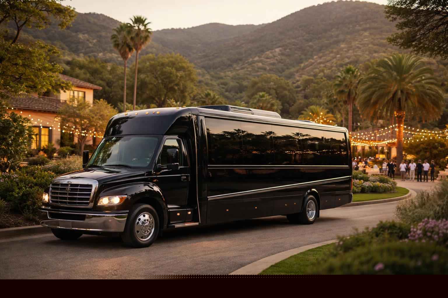 Event Shuttle Bus Rental Harbison Canyon California