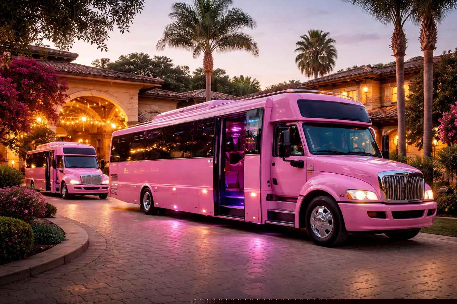 Fairbanks Ranch Ca Pink Party Buses