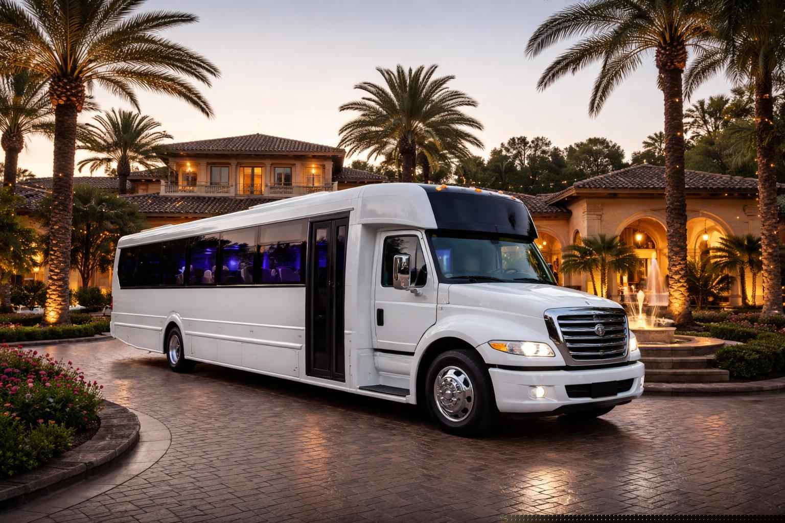 Fairbanks Ranch Ca White Party Bus Service