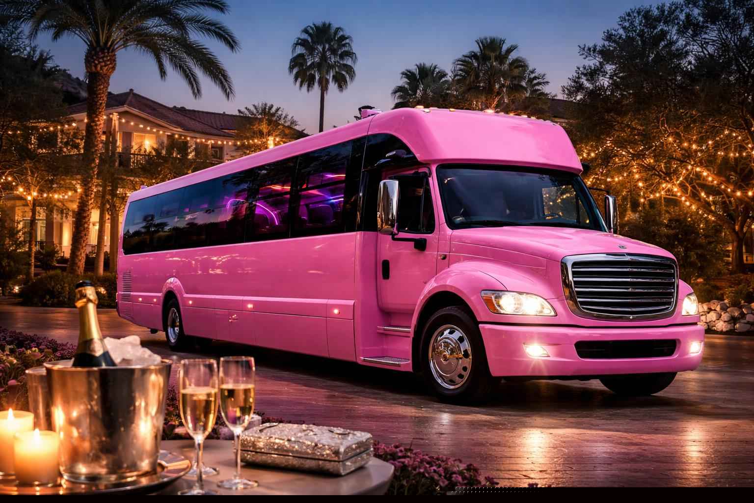 Harbison Canyon Pink Party Bus Service