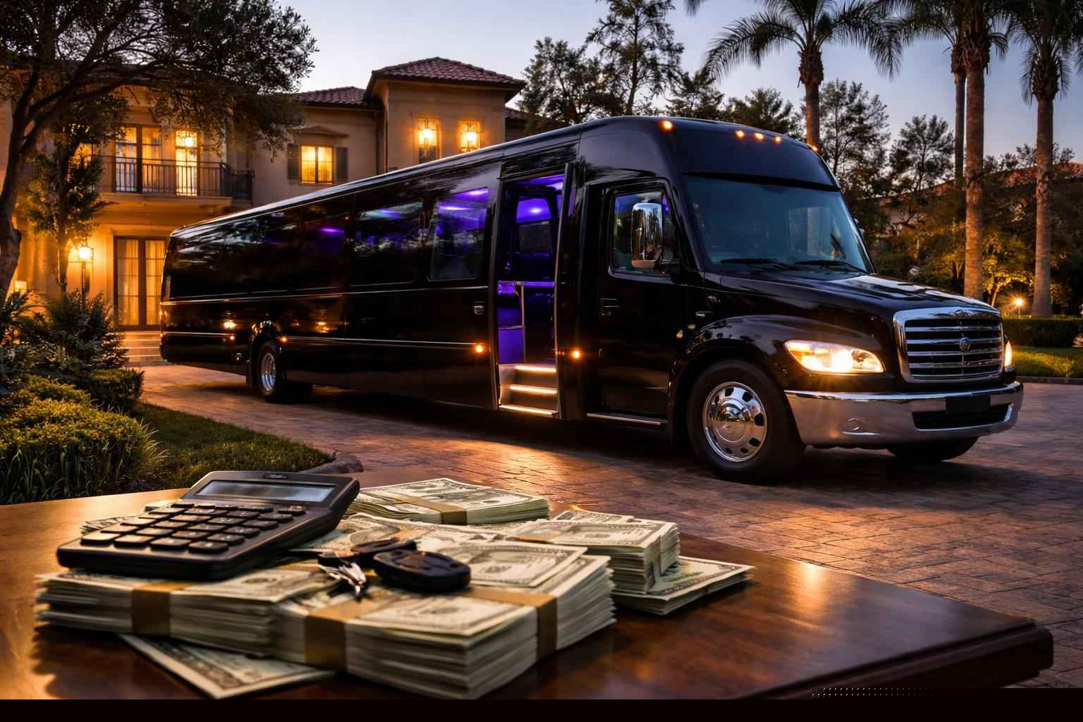 How Much Does Black Party Bus Rental Cost In Fairbanks Ranch Ca