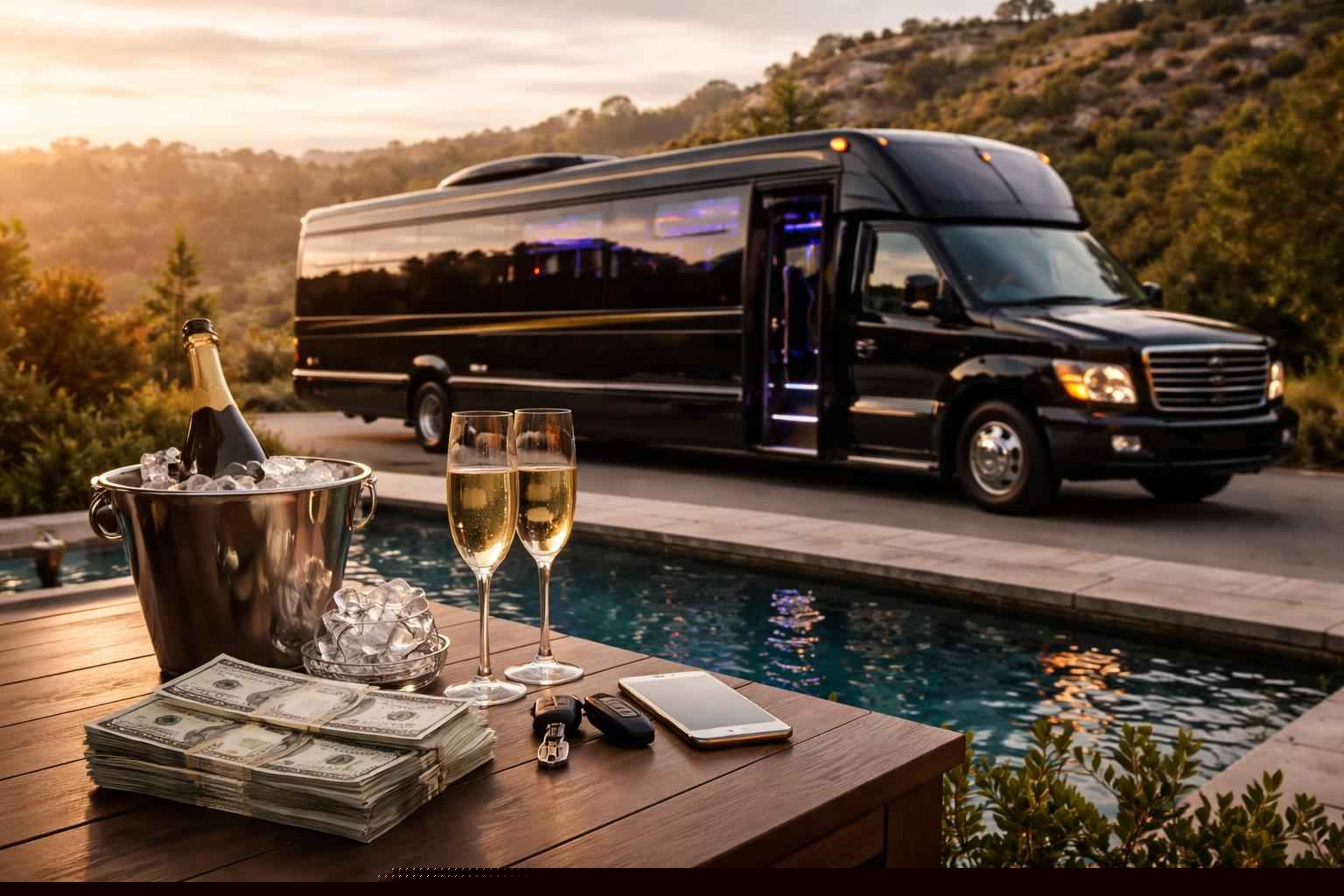 How Much Does Party Bus Rental Cost In Eucalyptus Hills California?