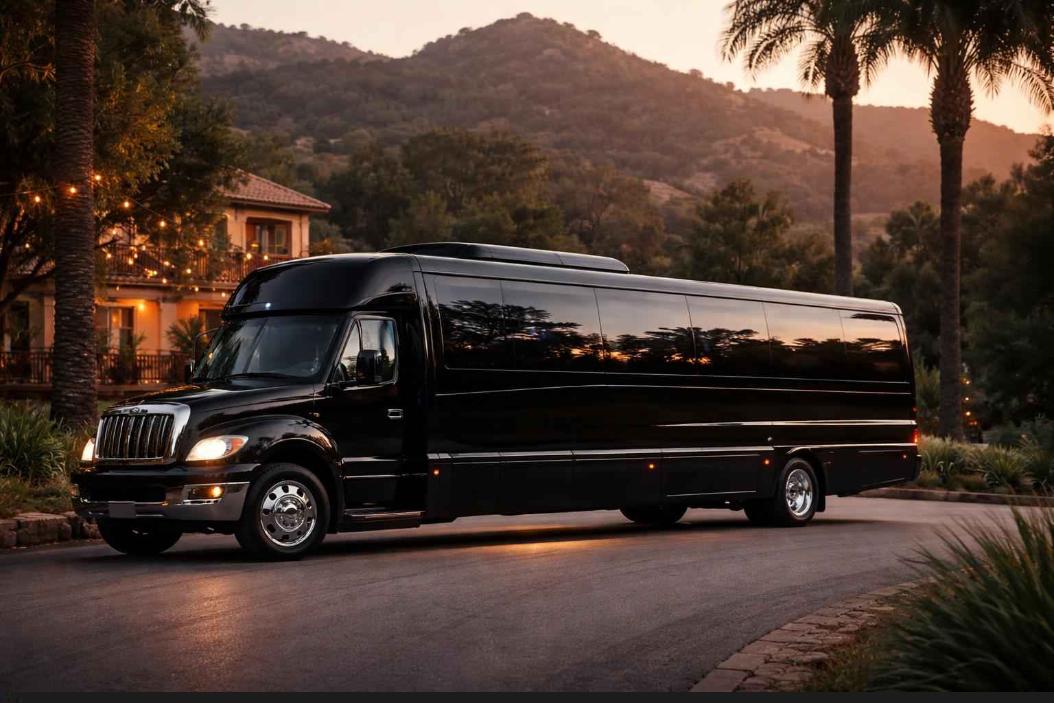 Limo Bus Rental In Harbison Canyon CA
